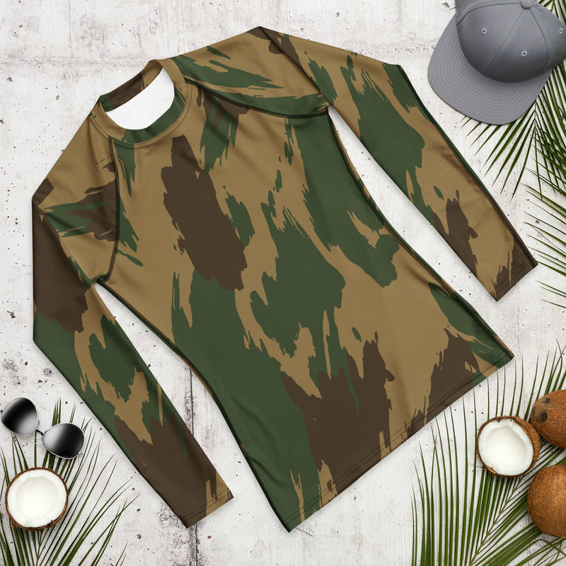 Denison 1959 Airborne Brushstroke Heritage CAMO Mens Long-Sleeve Rash Guard - LS
