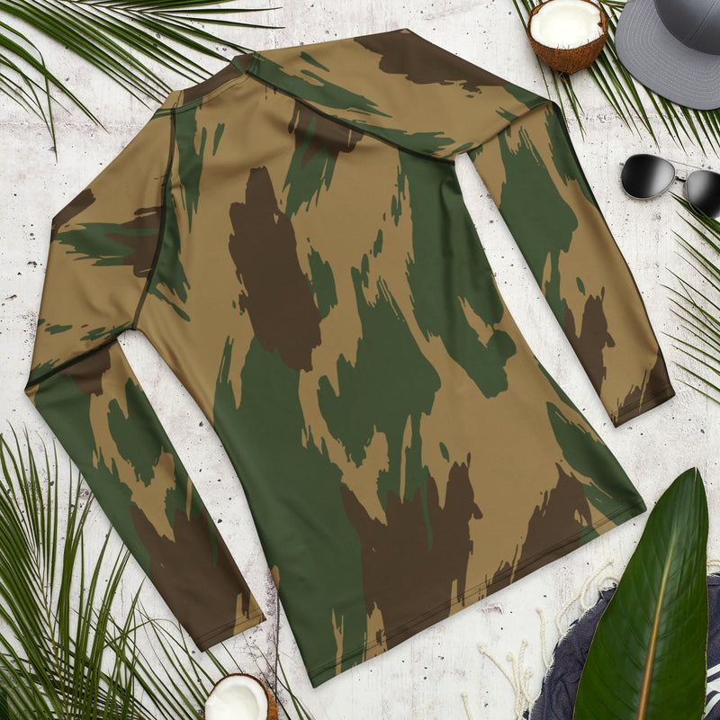 Denison 1959 Airborne Brushstroke Heritage CAMO Mens Long-Sleeve Rash Guard - LS