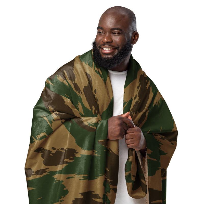 Denison 1959 Airborne Brushstroke Heritage CAMO Sherpa Blanket