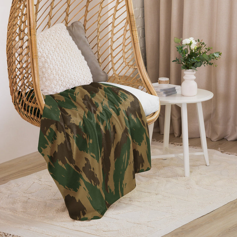 Denison 1959 Airborne Brushstroke Heritage CAMO Sherpa Blanket