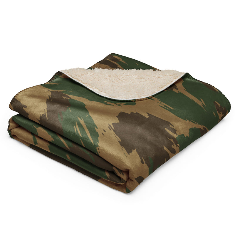 Denison 1959 Airborne Brushstroke Heritage CAMO Sherpa Blanket