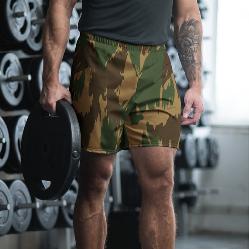 Denison 1959 Airborne Brushstroke Heritage CAMO Unisex Athletic Long Shorts - 2XS