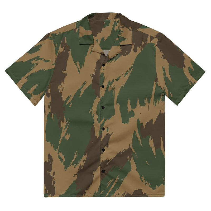 Denison 1959 Airborne Brushstroke Heritage CAMO Unisex Short-Sleeve Button Shirt - 2XS - Button-Up