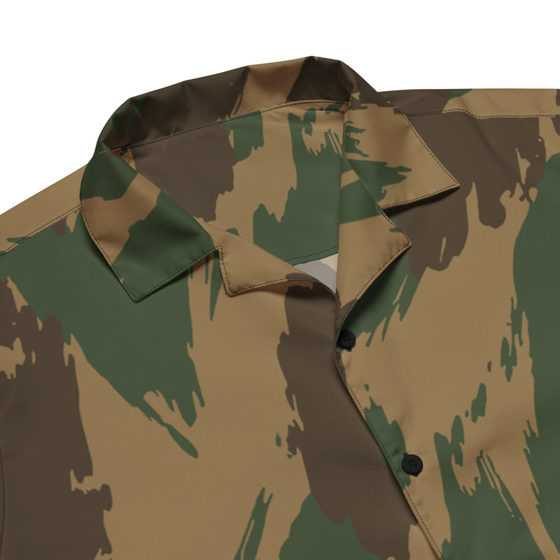Denison 1959 Airborne Brushstroke Heritage CAMO Unisex Short-Sleeve Button Shirt - Button-Up