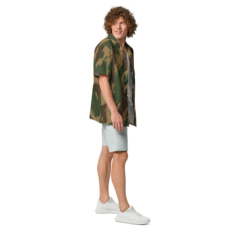 Denison 1959 Airborne Brushstroke Heritage CAMO Unisex Short-Sleeve Button Shirt - Button-Up