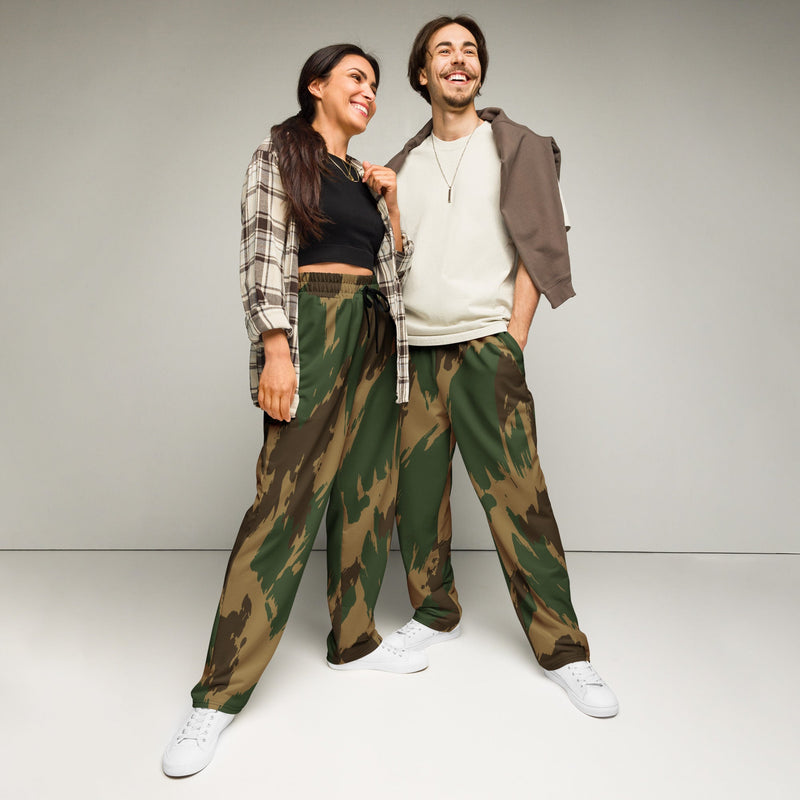 Denison 1959 Airborne Brushstroke Heritage CAMO Unisex Wide-Leg Joggers - 2XS