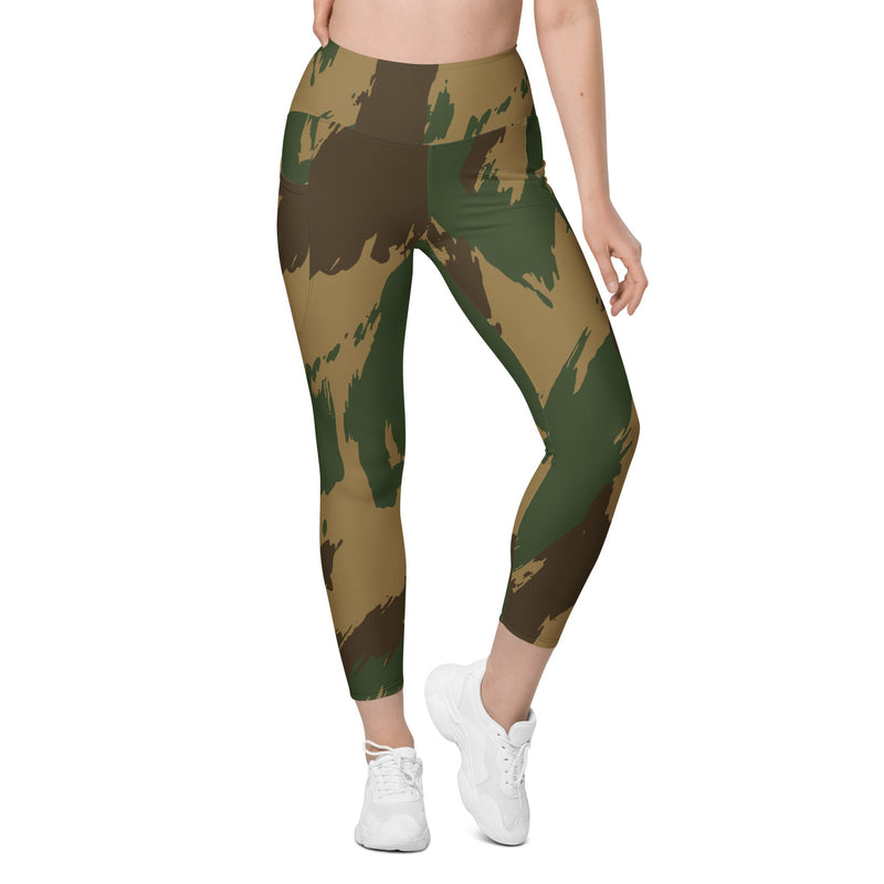 Denison 1959 Airborne Brushstroke Heritage CAMO Womens Leggings with Pockets - Women
