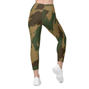 Denison 1959 Airborne Brushstroke Heritage CAMO Womens Leggings with Pockets - Women