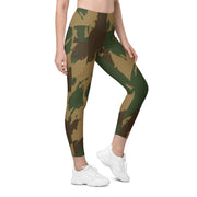 Denison 1959 Airborne Brushstroke Heritage CAMO Womens Leggings with Pockets - 2XS - Women