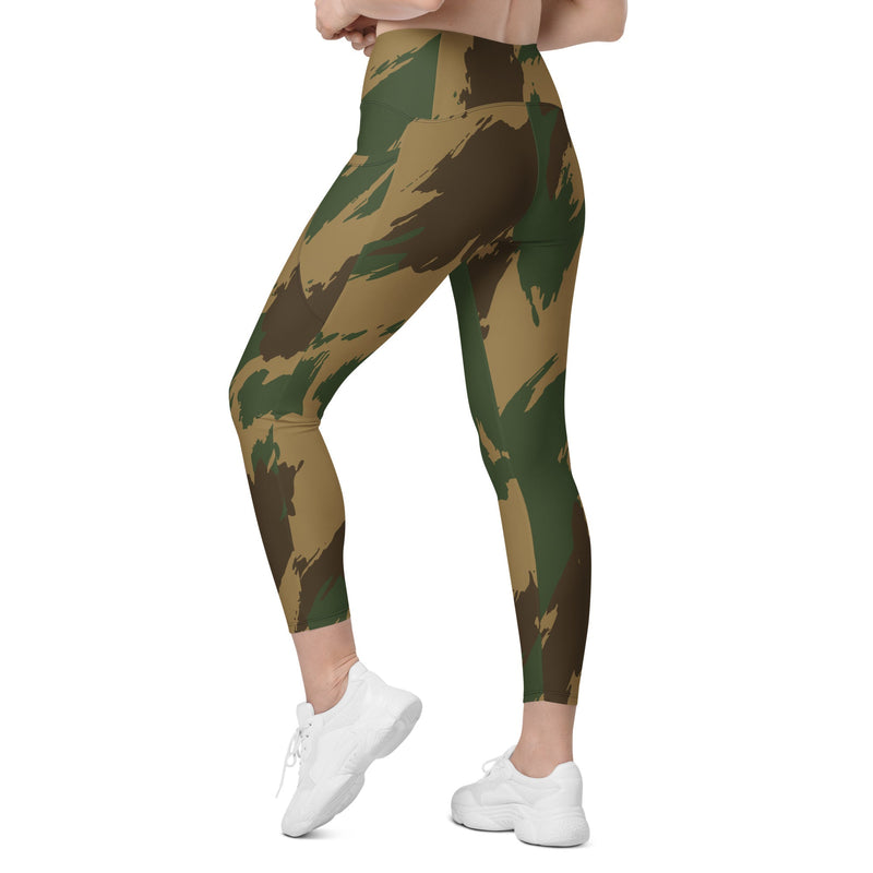 Denison 1959 Airborne Brushstroke Heritage CAMO Womens Leggings with Pockets - Women