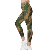 Denison 1959 Airborne Brushstroke Heritage CAMO Womens Leggings with Pockets - Women