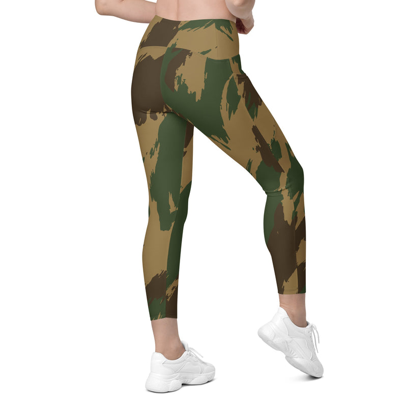 Denison 1959 Airborne Brushstroke Heritage CAMO Womens Leggings with Pockets - Women