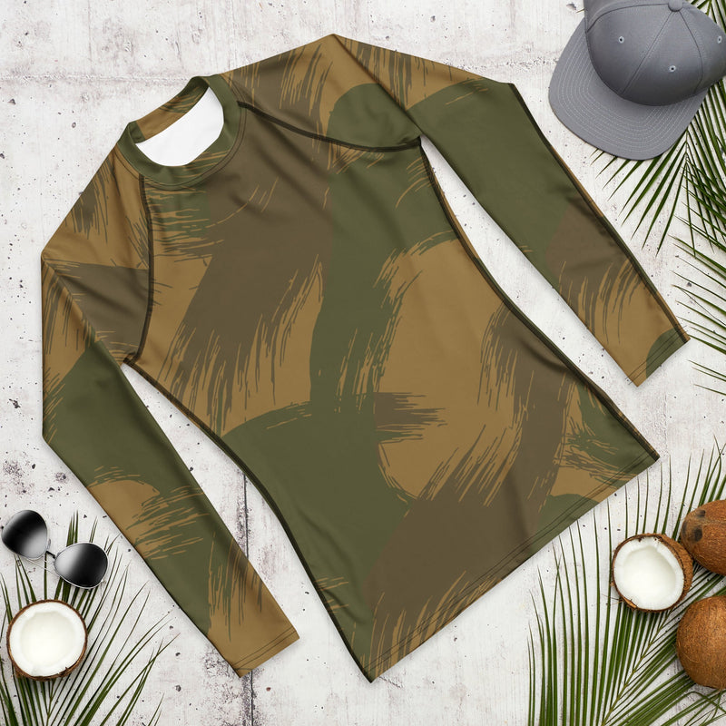 Denison Airborne Brushstroke Heritage CAMO Mens Long-Sleeve Rash Guard - LS