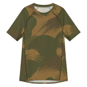 Denison Airborne Brushstroke Heritage CAMO Mens Short-Sleeve Rash Guard - 2XS - SS