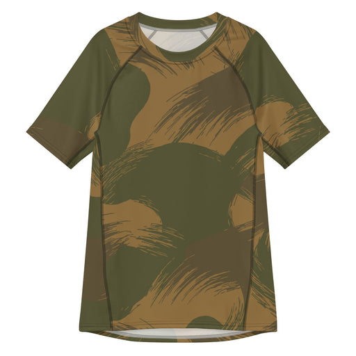 Denison Airborne Brushstroke Heritage CAMO Mens Short-Sleeve Rash Guard - 2XS - SS