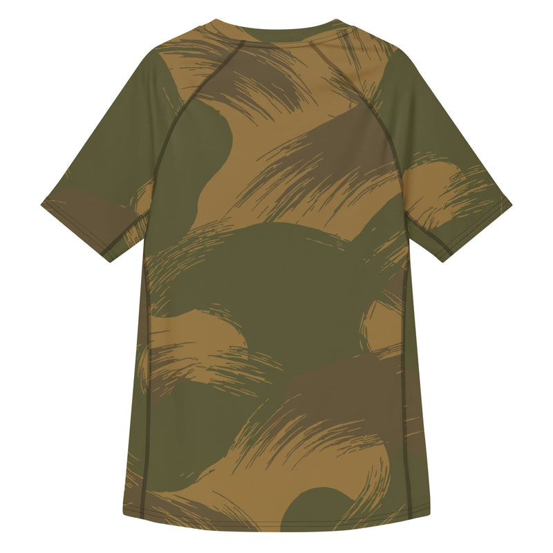 Denison Airborne Brushstroke Heritage CAMO Mens Short-Sleeve Rash Guard - SS