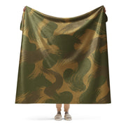 Denison Airborne Brushstroke Heritage CAMO Sherpa Blanket - 60″×80″