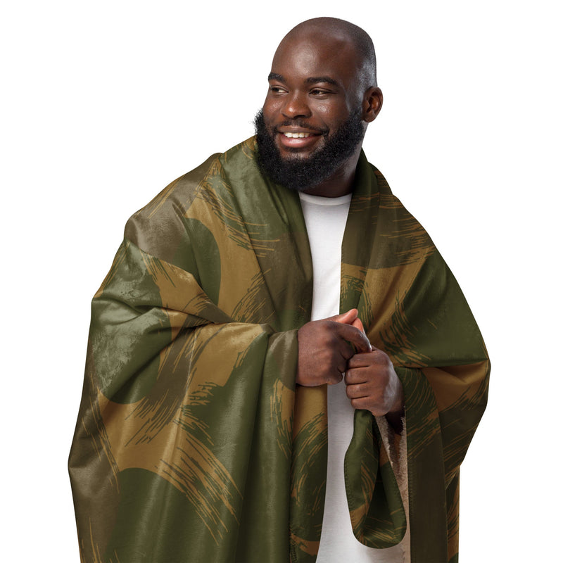 Denison Airborne Brushstroke Heritage CAMO Sherpa Blanket