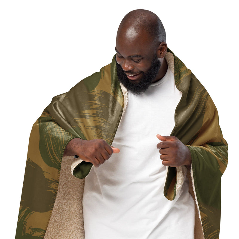Denison Airborne Brushstroke Heritage CAMO Sherpa Blanket