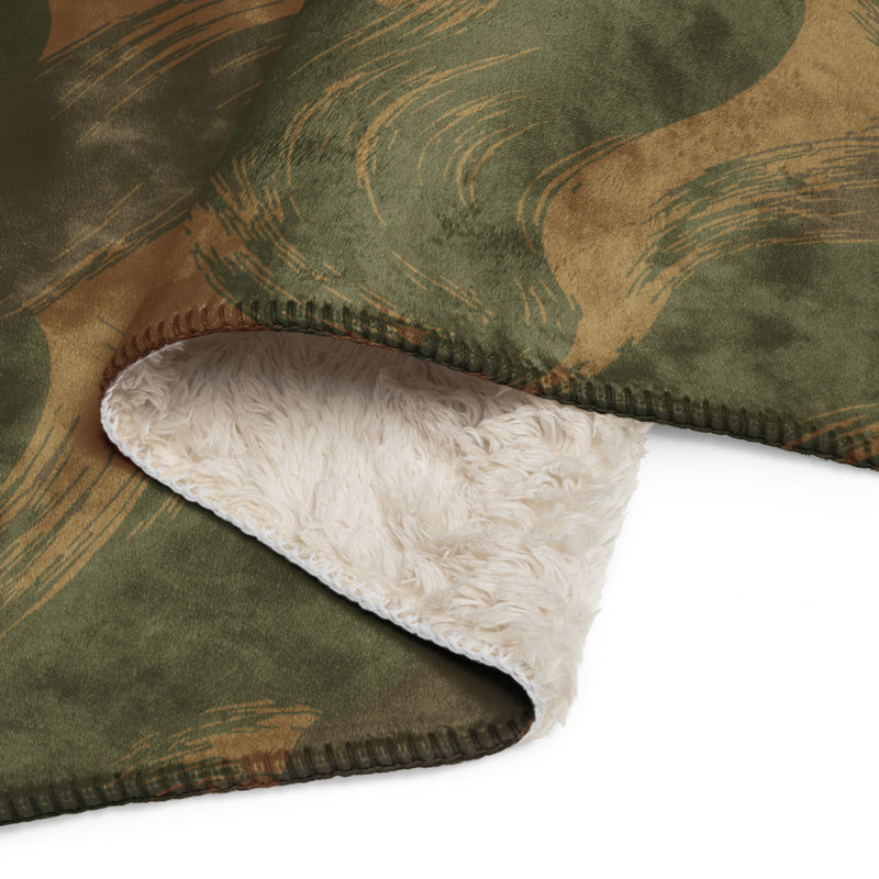 Denison Airborne Brushstroke Heritage CAMO Sherpa Blanket