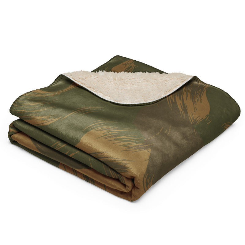 Denison Airborne Brushstroke Heritage CAMO Sherpa Blanket