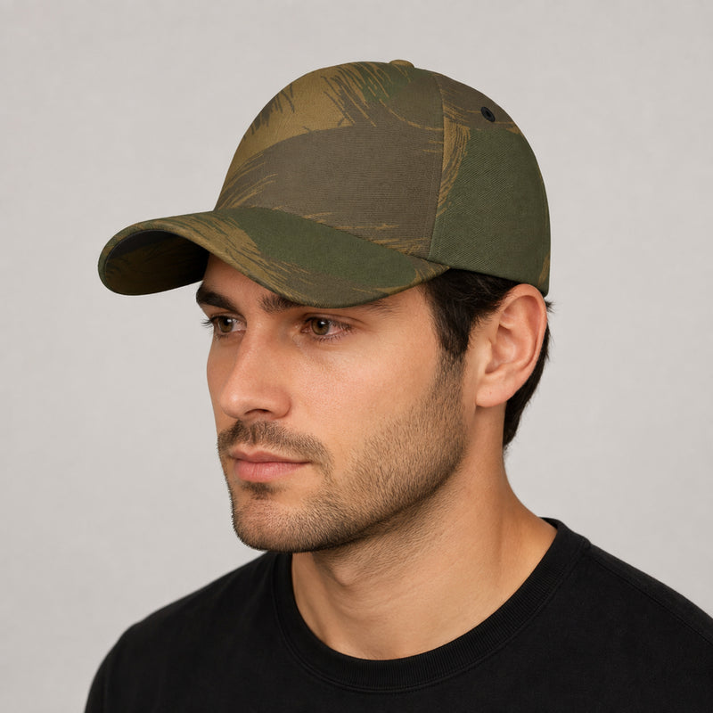 Denison Airborne Brushstroke Heritage CAMO Snapback Ball Cap - U / White - Head