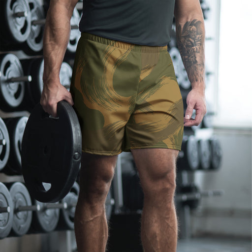 Denison Airborne Brushstroke Heritage CAMO Unisex Athletic Long Shorts - XS