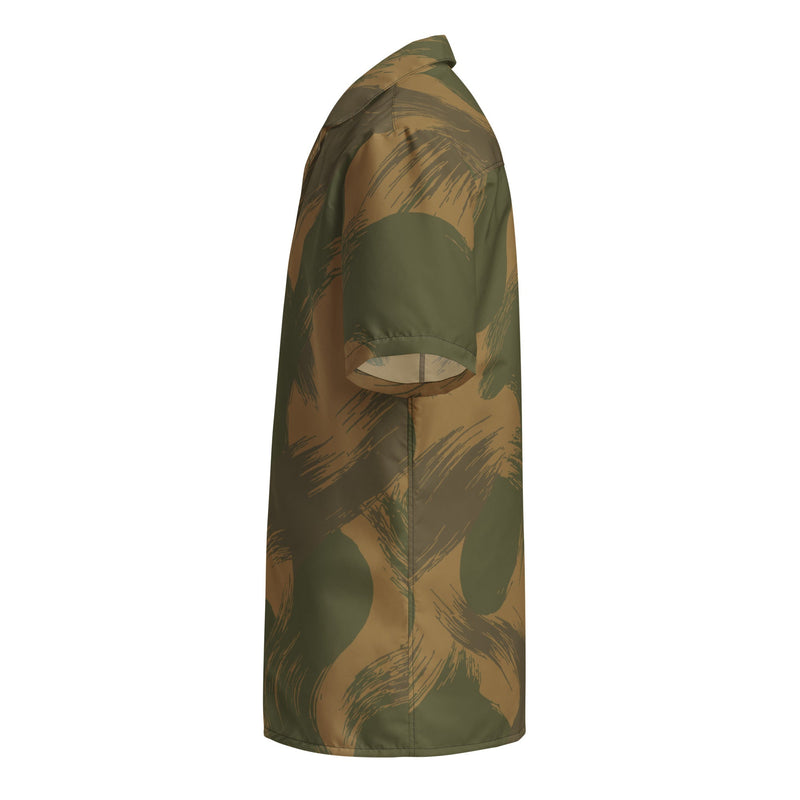 Denison Airborne Brushstroke Heritage CAMO Unisex Short-Sleeve Button Shirt - Button-Up