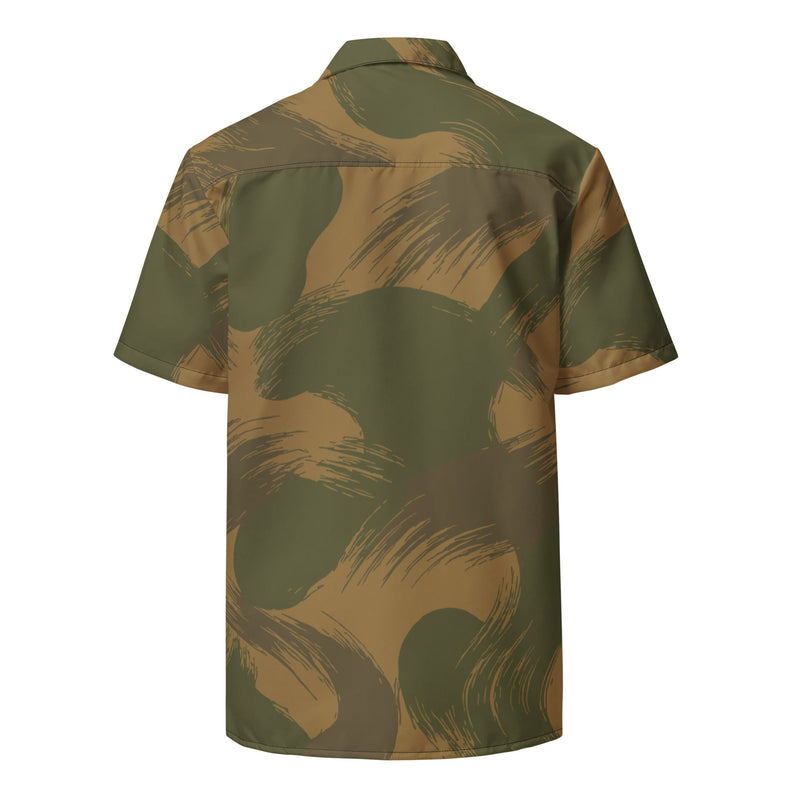 Denison Airborne Brushstroke Heritage CAMO Unisex Short-Sleeve Button Shirt - Button-Up