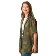 Denison Airborne Brushstroke Heritage CAMO Unisex Short-Sleeve Button Shirt - Button-Up