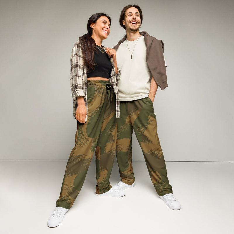 Denison Airborne Brushstroke Heritage CAMO Unisex Wide-Leg Joggers - 2XS