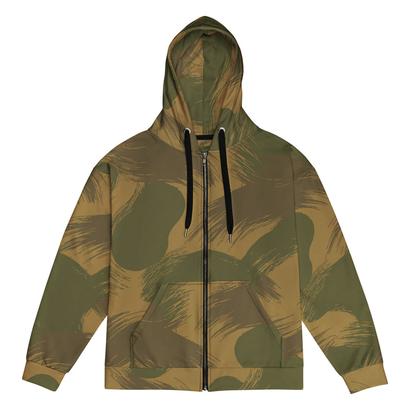 Denison Airborne Brushstroke Heritage CAMO Unisex Zip Hoodie - 2XS