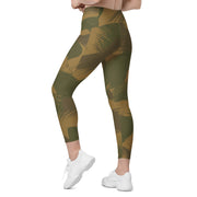 Denison Airborne Brushstroke Heritage CAMO Womens Leggings with Pockets - Women