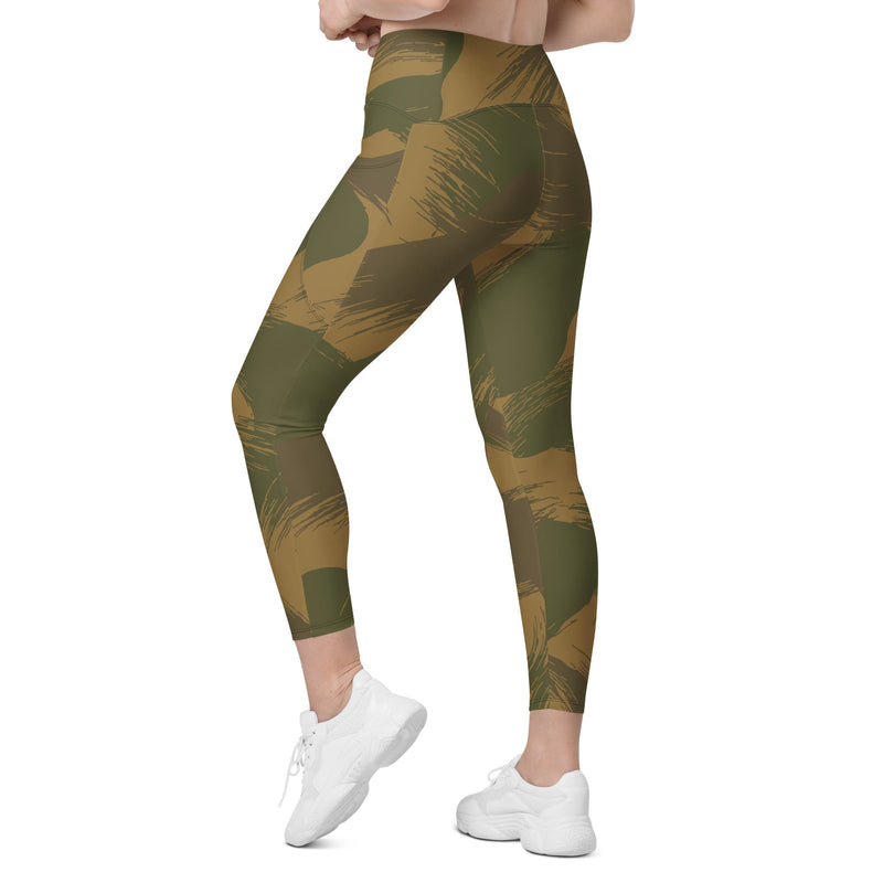 Denison Airborne Brushstroke Heritage CAMO Womens Leggings with Pockets - Women