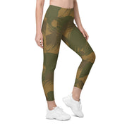 Denison Airborne Brushstroke Heritage CAMO Womens Leggings with Pockets - 2XS - Women