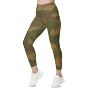 Denison Airborne Brushstroke Heritage CAMO Womens Leggings with Pockets - Women