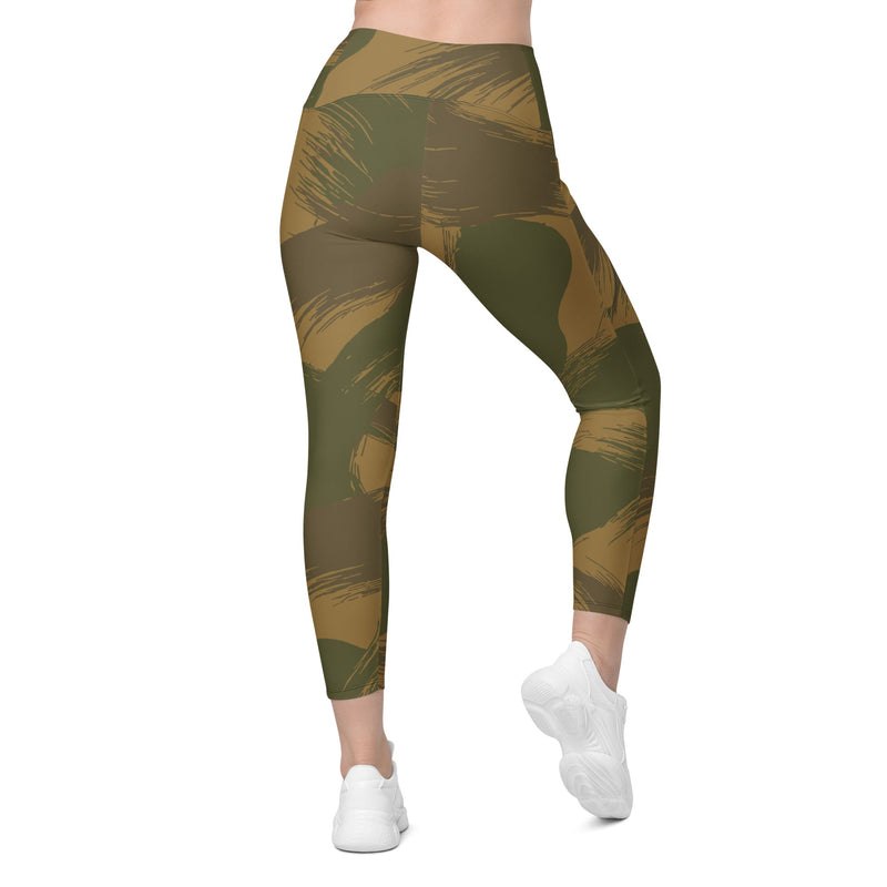 Denison Airborne Brushstroke Heritage CAMO Womens Leggings with Pockets - Women