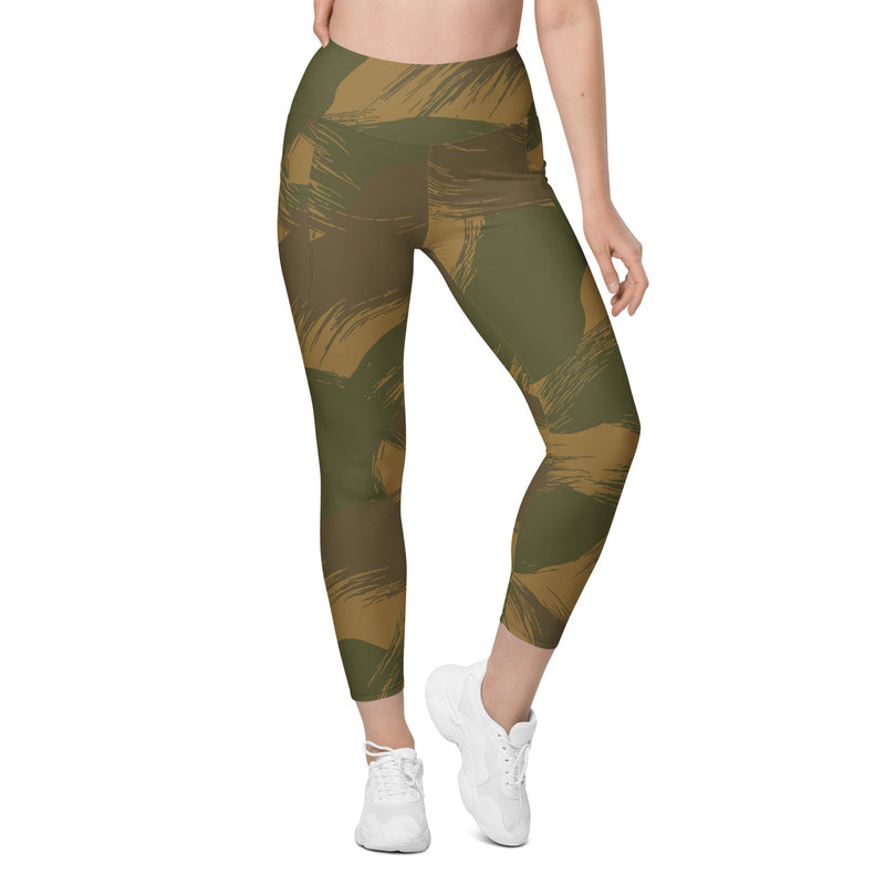 Denison Airborne Brushstroke Heritage CAMO Womens Leggings with Pockets - Women