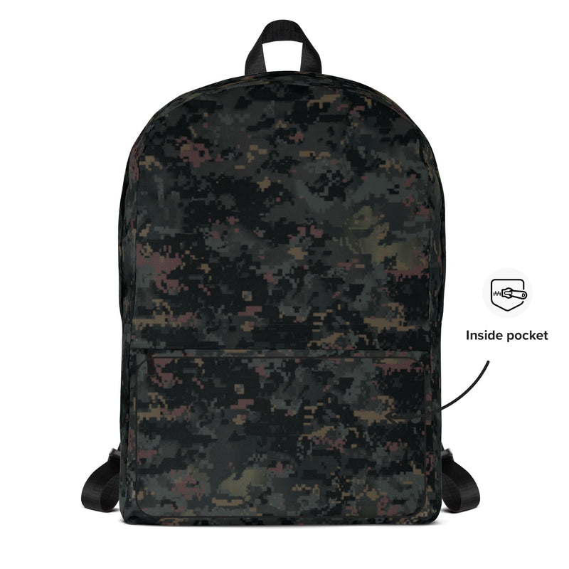 Digital Black Night Rust CAMO Backpack - Bag