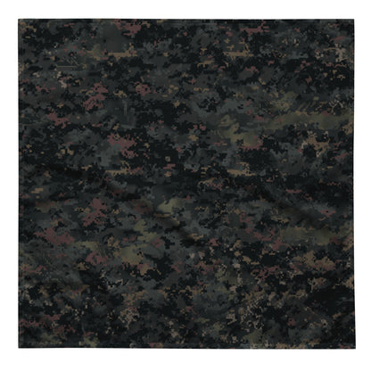 Digital Black Night Rust CAMO bandana - L - Bandana