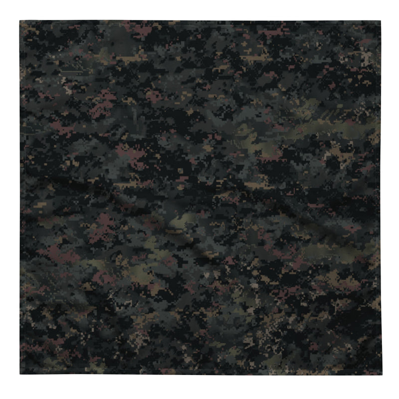 Digital Black Night Rust CAMO Bandana - L - Head