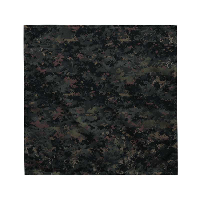 Digital Black Night Rust CAMO Bandana - M - Head