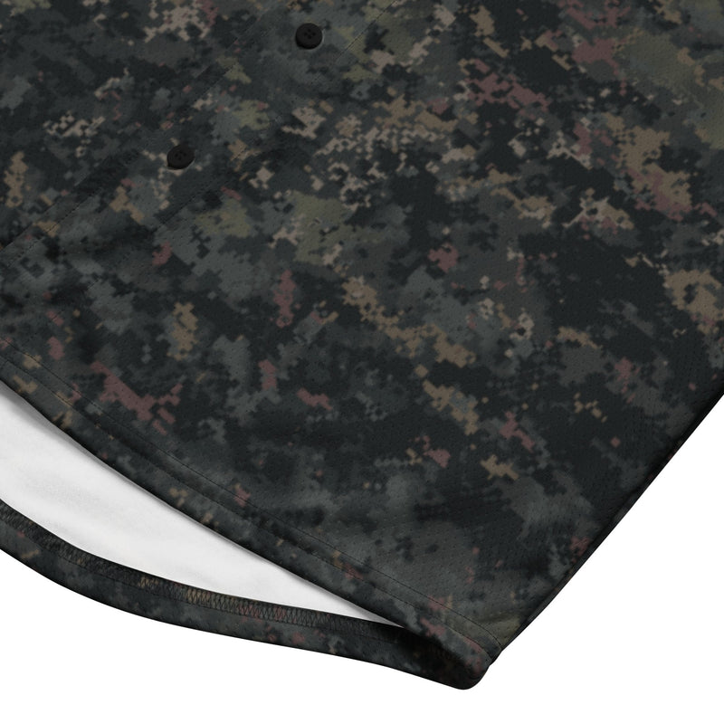 Digital Black Night Rust CAMO Unisex Baseball Jersey