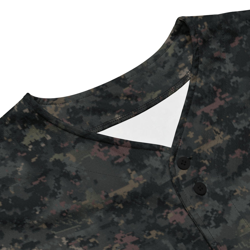 Digital Black Night Rust CAMO Unisex Baseball Jersey