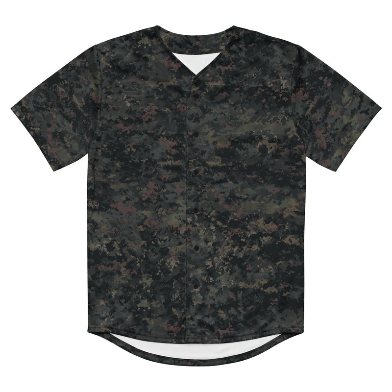 Digital Black Night Rust CAMO Unisex Baseball Jersey