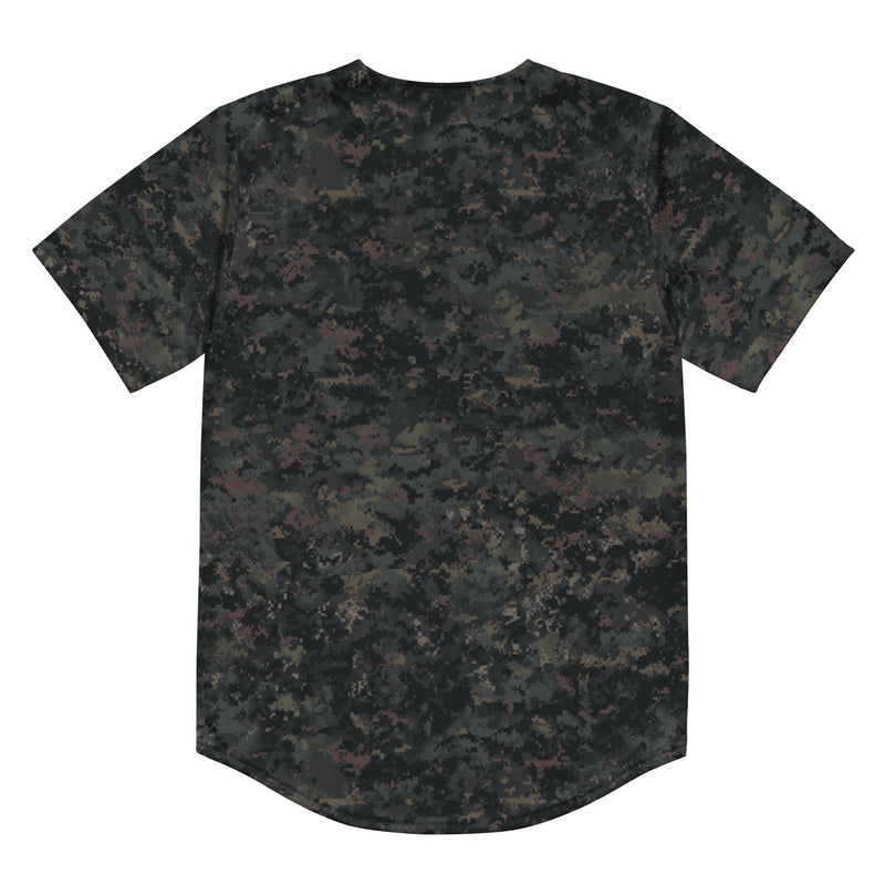 Digital Black Night Rust CAMO Unisex Baseball Jersey