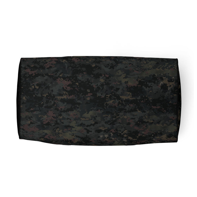 Digital Black Night Rust CAMO Duffle Bag