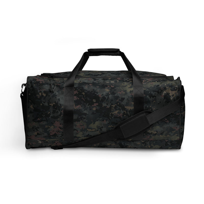 Digital Black Night Rust CAMO Duffle Bag