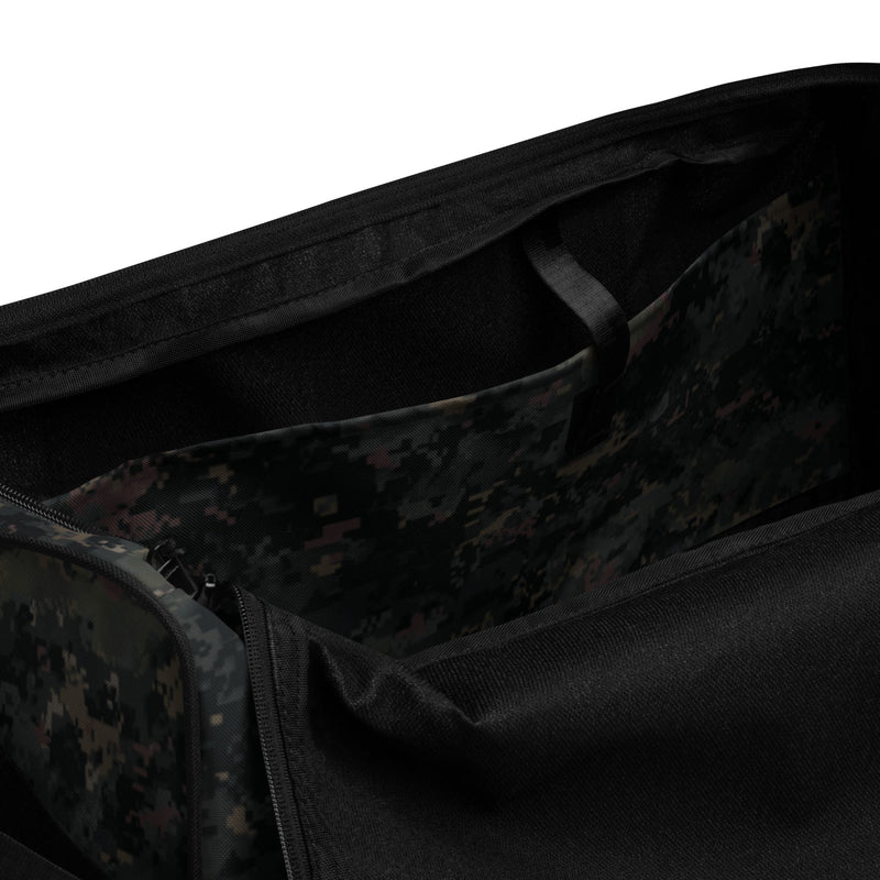 Digital Black Night Rust CAMO Duffle Bag