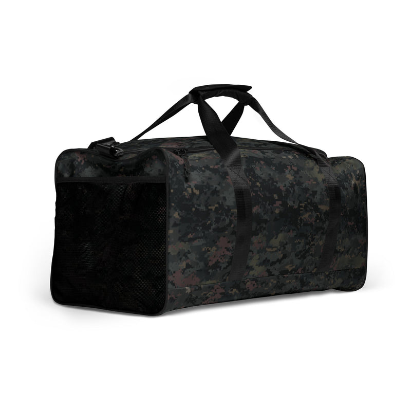 Digital Black Night Rust CAMO Duffle Bag